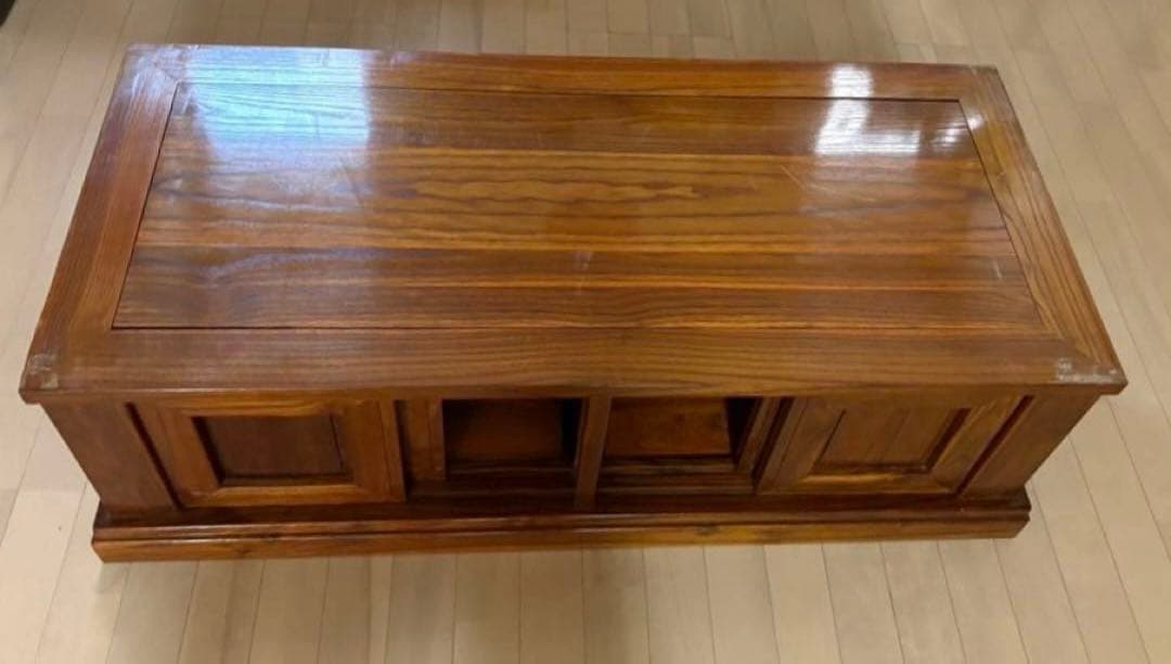 値下げ❗️取りに来て頂ける方限定‼️囲炉裏式　木製アンティーク　ダイニングテーブル