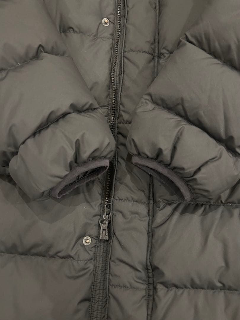 Nike フード付きダウンコート ベンチコート 黒