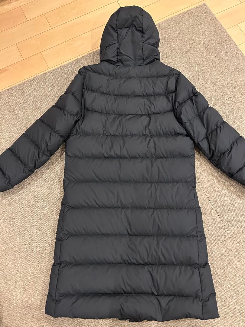 Nike フード付きダウンコート ベンチコート 黒