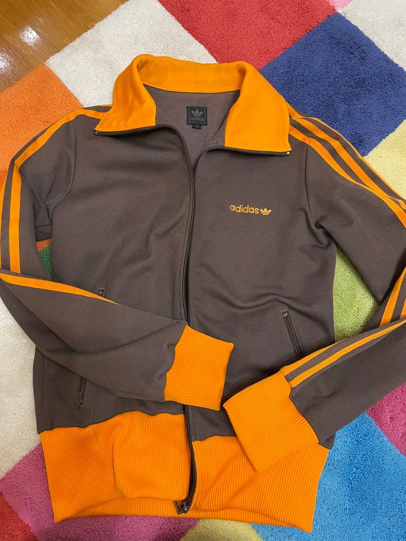 adidas アディダス ジャージ トラックジャケット オレンジ　当時物
