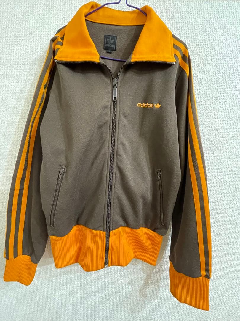 adidas アディダス ジャージ トラックジャケット オレンジ　当時物