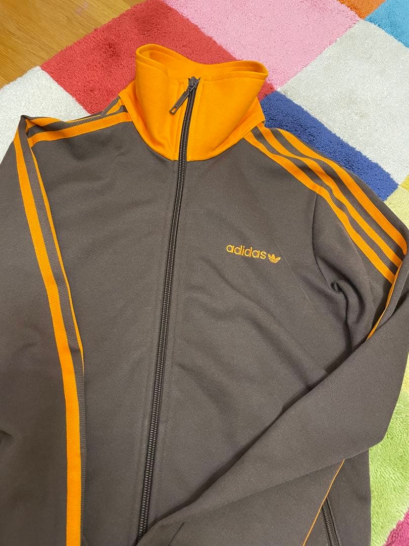 adidas アディダス ジャージ トラックジャケット オレンジ　当時物
