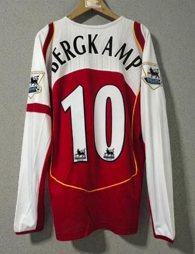 04/05 アーセナル ホーム 長袖 ユニフォーム ベルカンプ 10番