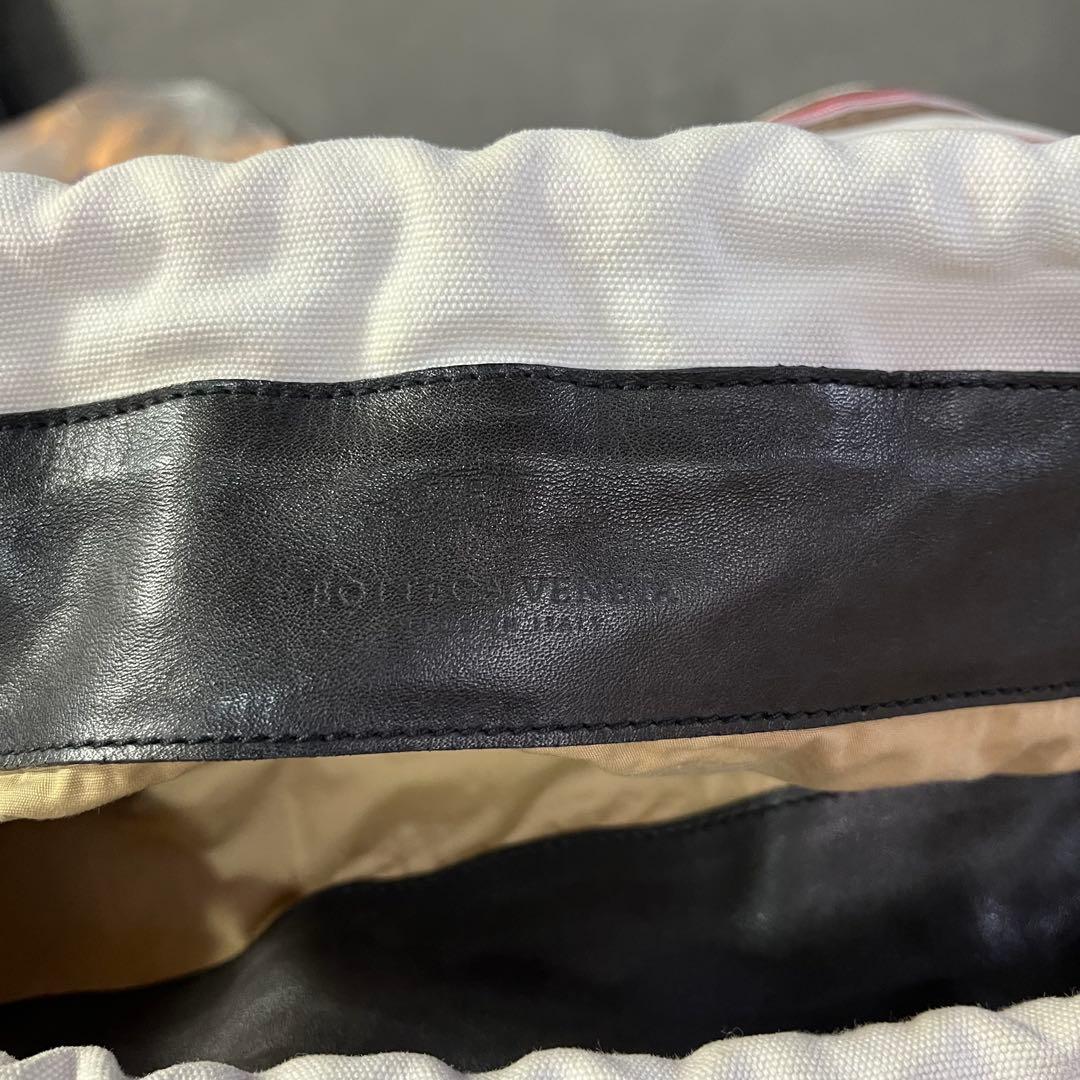 ボッテガヴェネタ キャンバスボンサック ワンショルダーバッグ