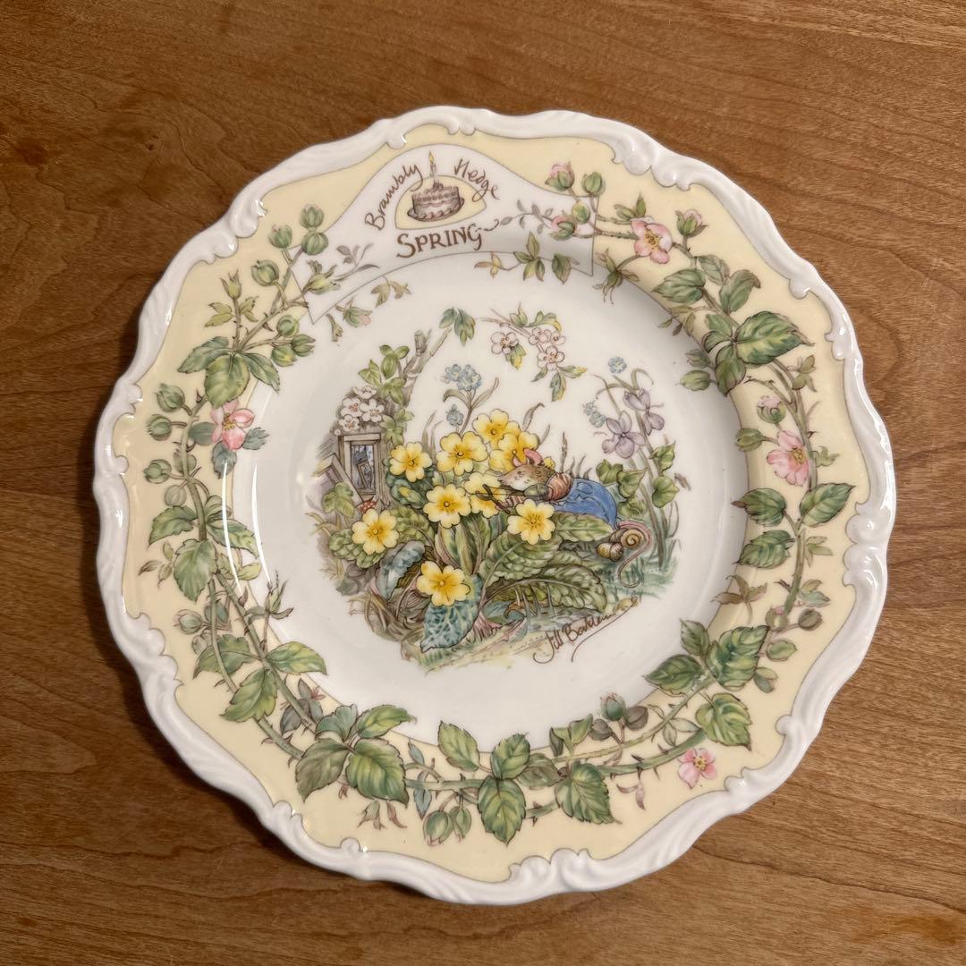 ロイヤルドルトン ブランブリーヘッジ　四季プレート　春夏秋冬　20cm 4枚