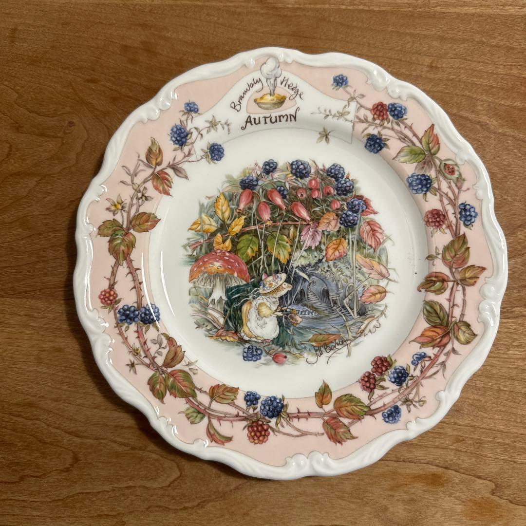 ロイヤルドルトン ブランブリーヘッジ　四季プレート　春夏秋冬　20cm 4枚