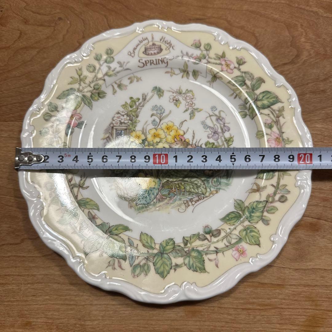 ロイヤルドルトン ブランブリーヘッジ　四季プレート　春夏秋冬　20cm 4枚