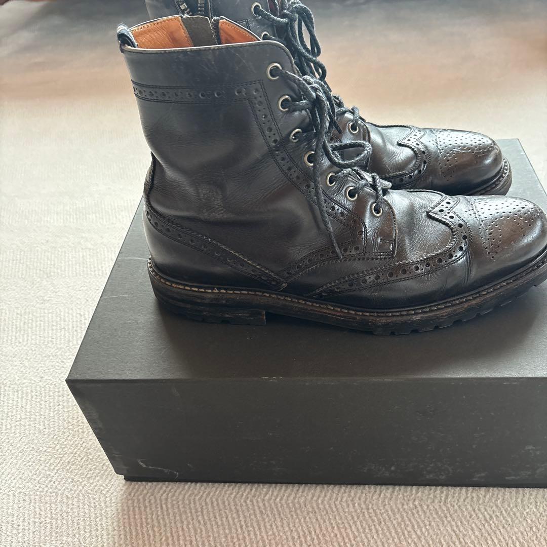 定価71400円 foot the coacher ウイングチップ サイドジップ