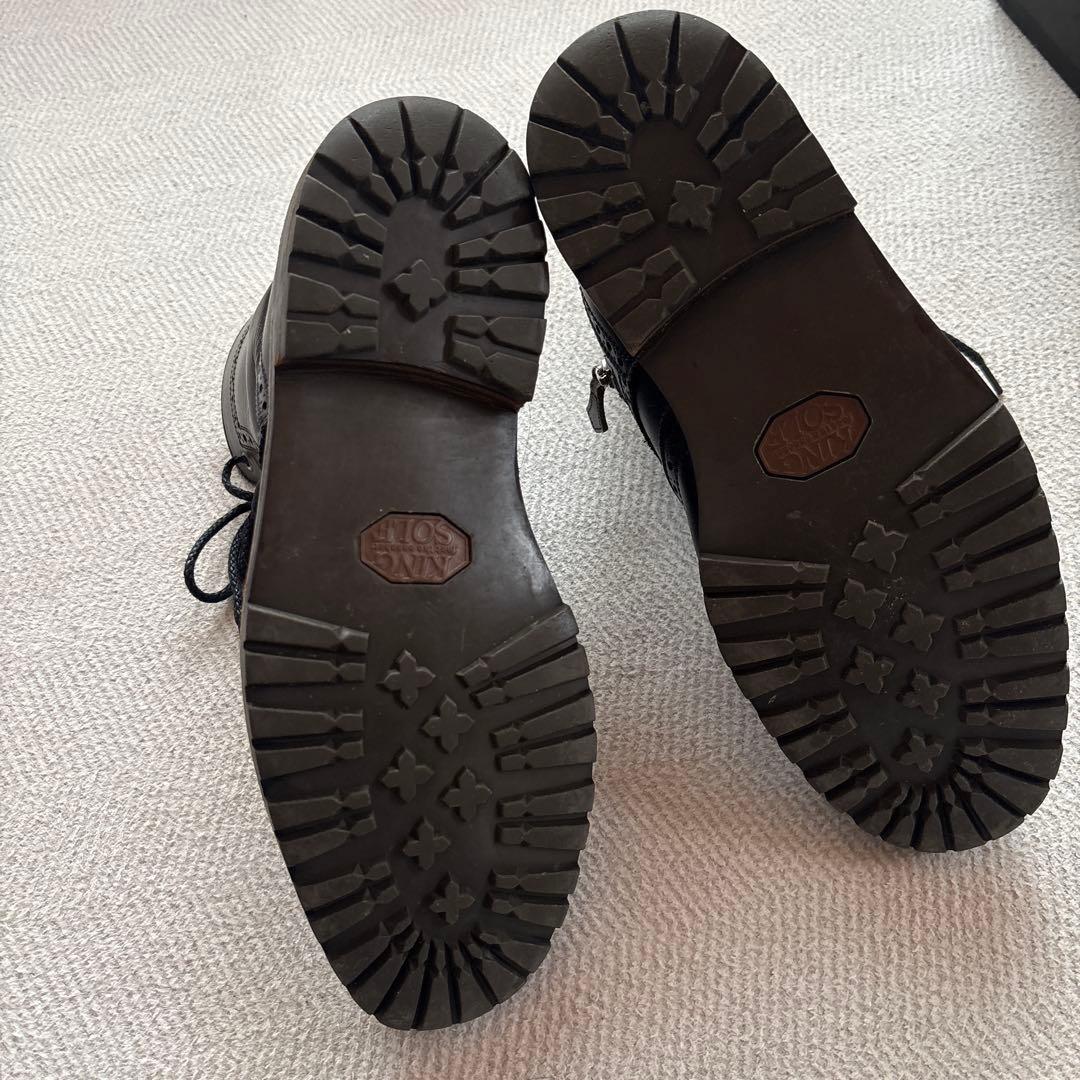 定価71400円 foot the coacher ウイングチップ サイドジップ