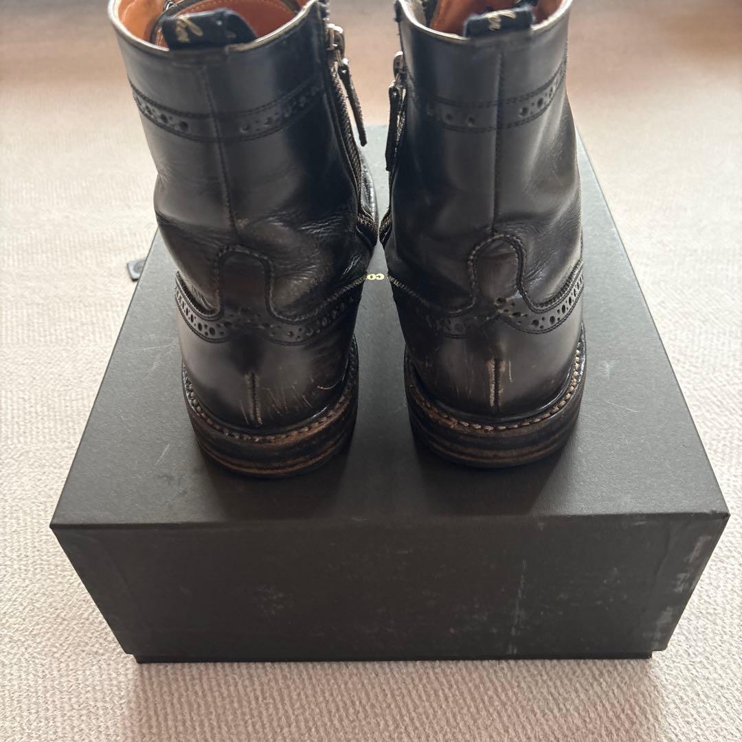 定価71400円 foot the coacher ウイングチップ サイドジップ