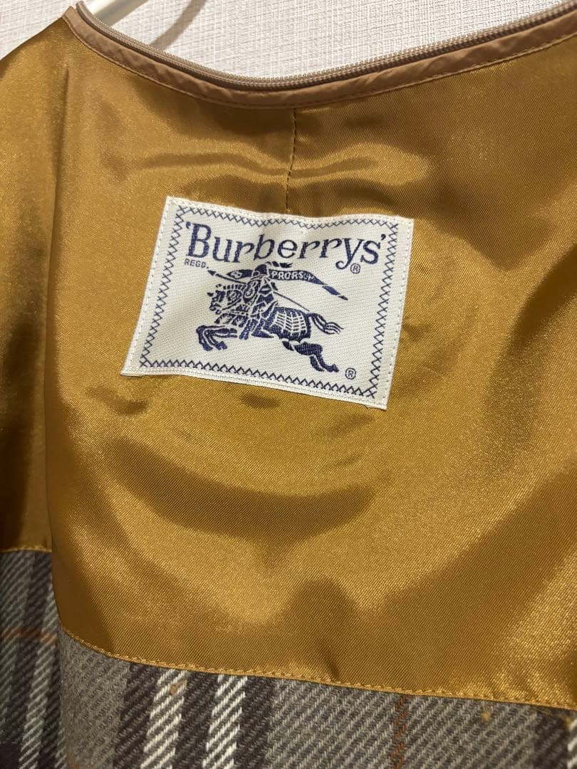希少ヴィンテージ★Burberrys ケープ付き ステンカラーコート ライナー有