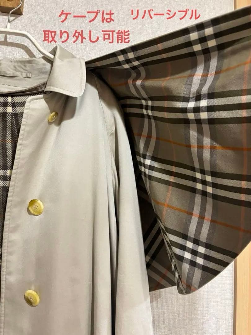 希少ヴィンテージ★Burberrys ケープ付き ステンカラーコート ライナー有