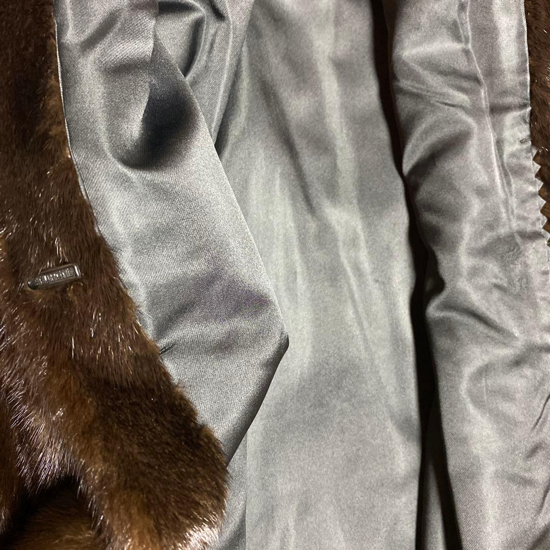 SAFURON 　毛皮　コート　ゴージャス　極美品ダークブラウン