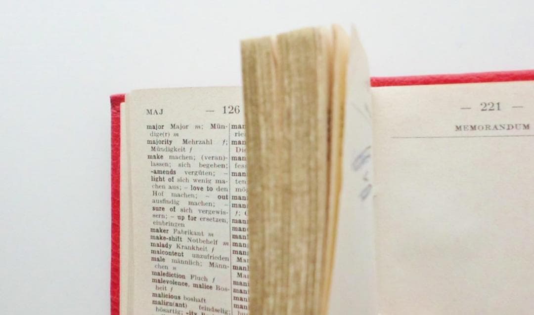 豆本 BURGESS & BOWES MIDGET Dictionary