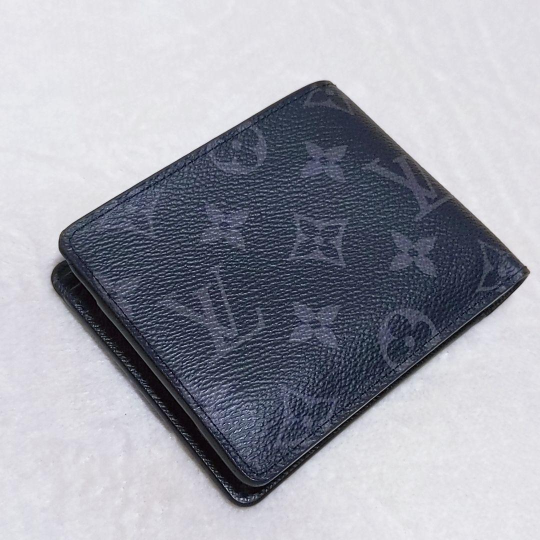 ルイヴィトン　ポルトフォイユ ミュルティプル　モノグラム エクリプス　折り財布