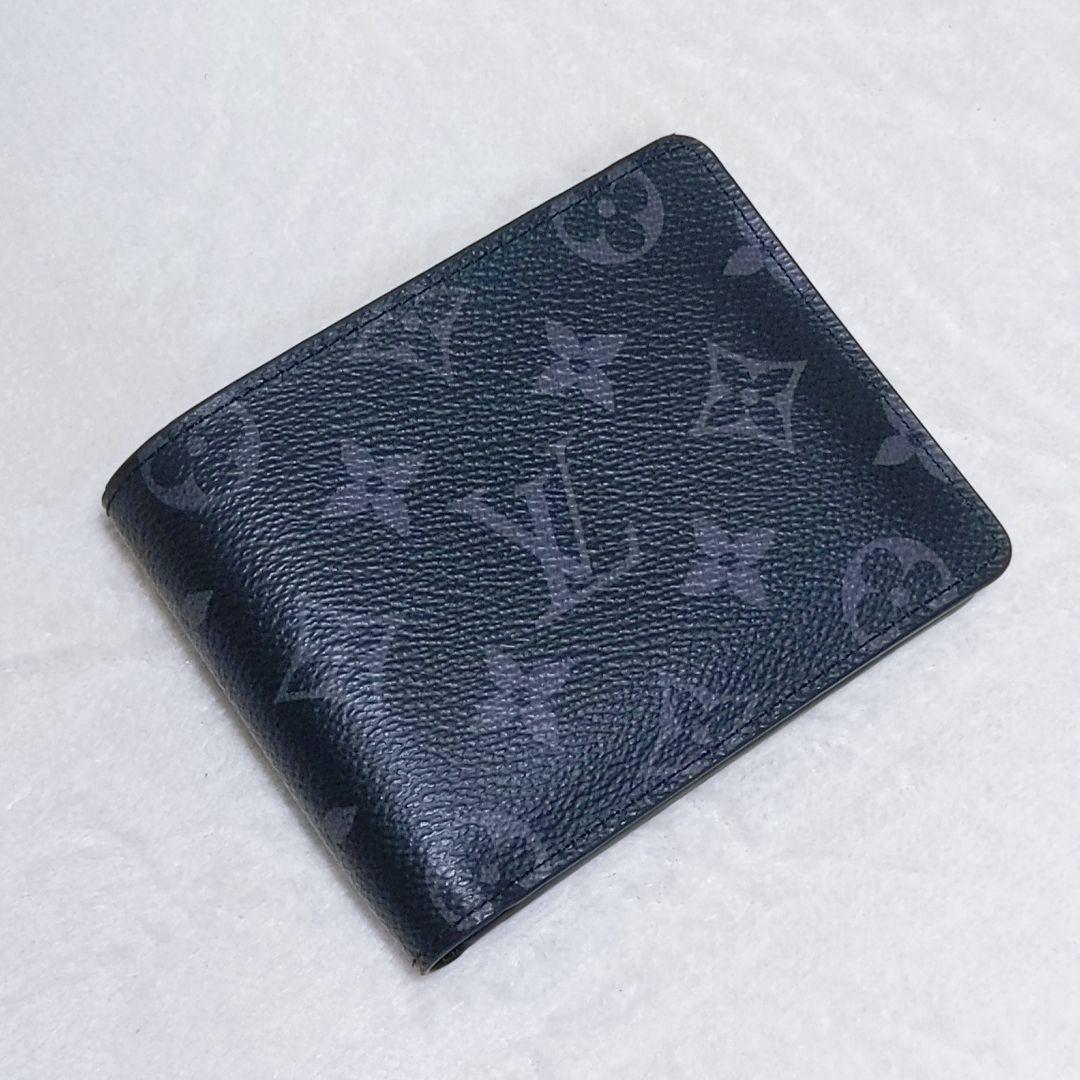 ルイヴィトン　ポルトフォイユ ミュルティプル　モノグラム エクリプス　折り財布