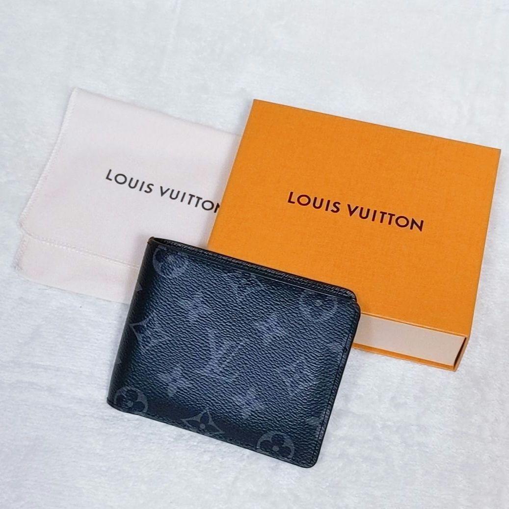 ルイヴィトン　ポルトフォイユ ミュルティプル　モノグラム エクリプス　折り財布