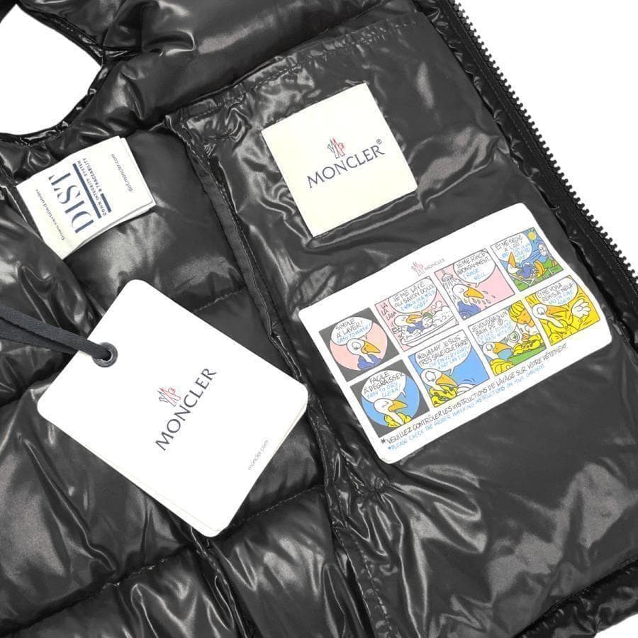 【新品未使用】MONCLER Bormes ダウンベスト　TG6　黒色　3XL