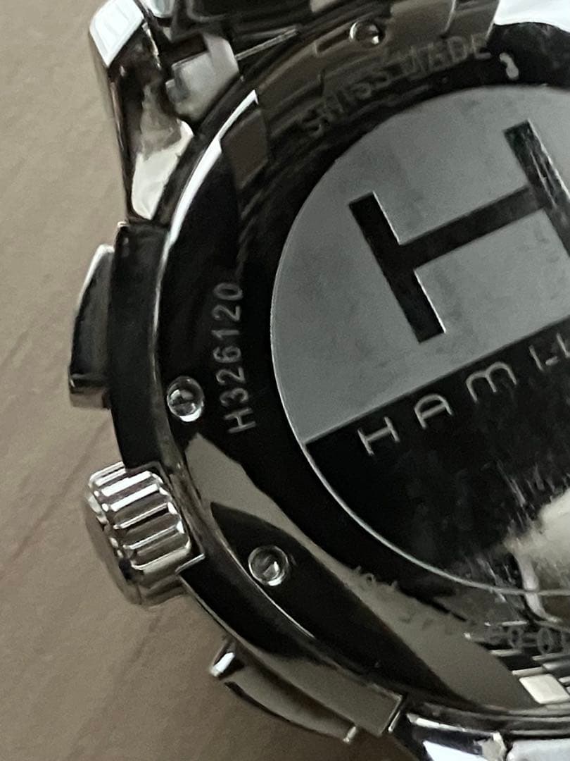 【きれい】ハミルトン ジャズマスター クロノグラフ クォーツ Ｈ326120