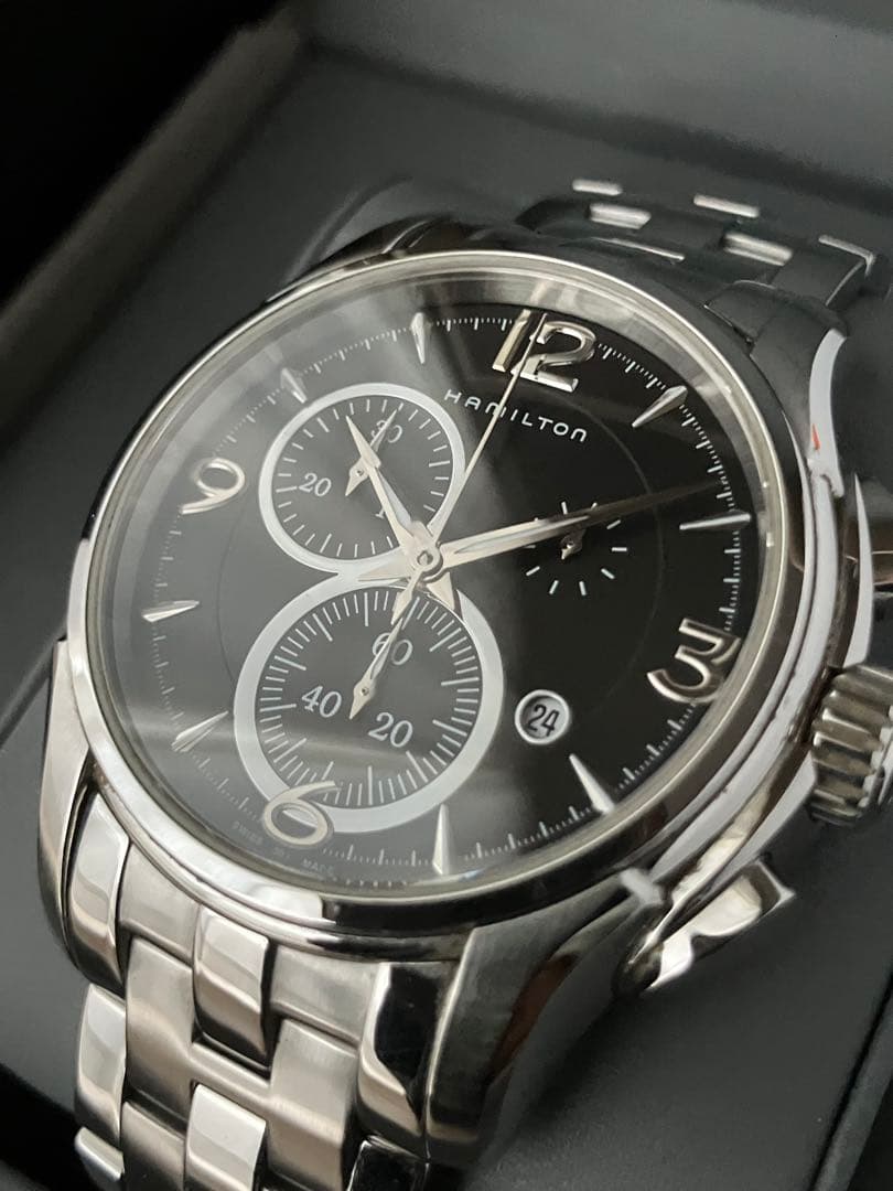 【きれい】ハミルトン ジャズマスター クロノグラフ クォーツ Ｈ326120