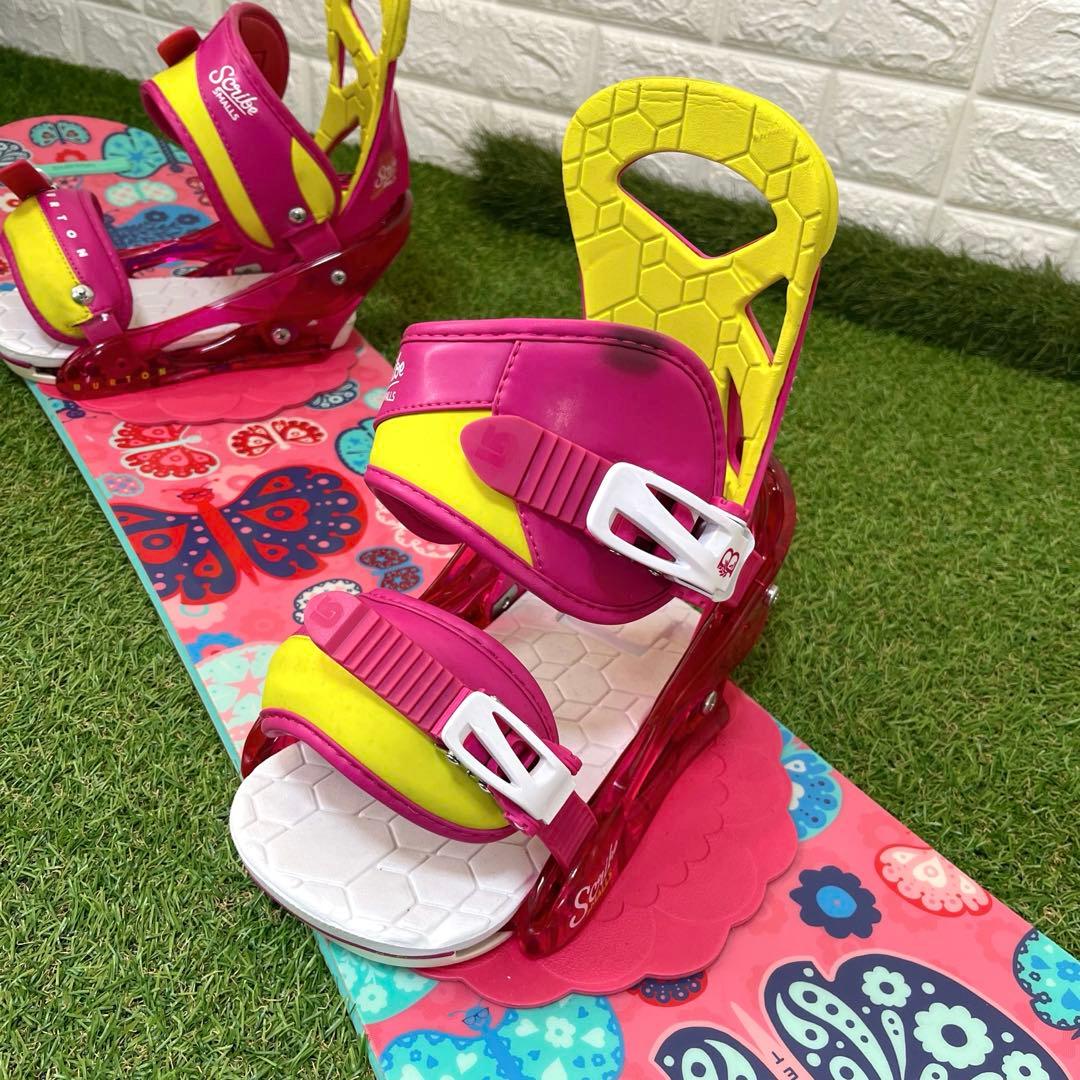 BURTON バタフライ 蝶 ジュニア 女の子 110cm スノーボードセット