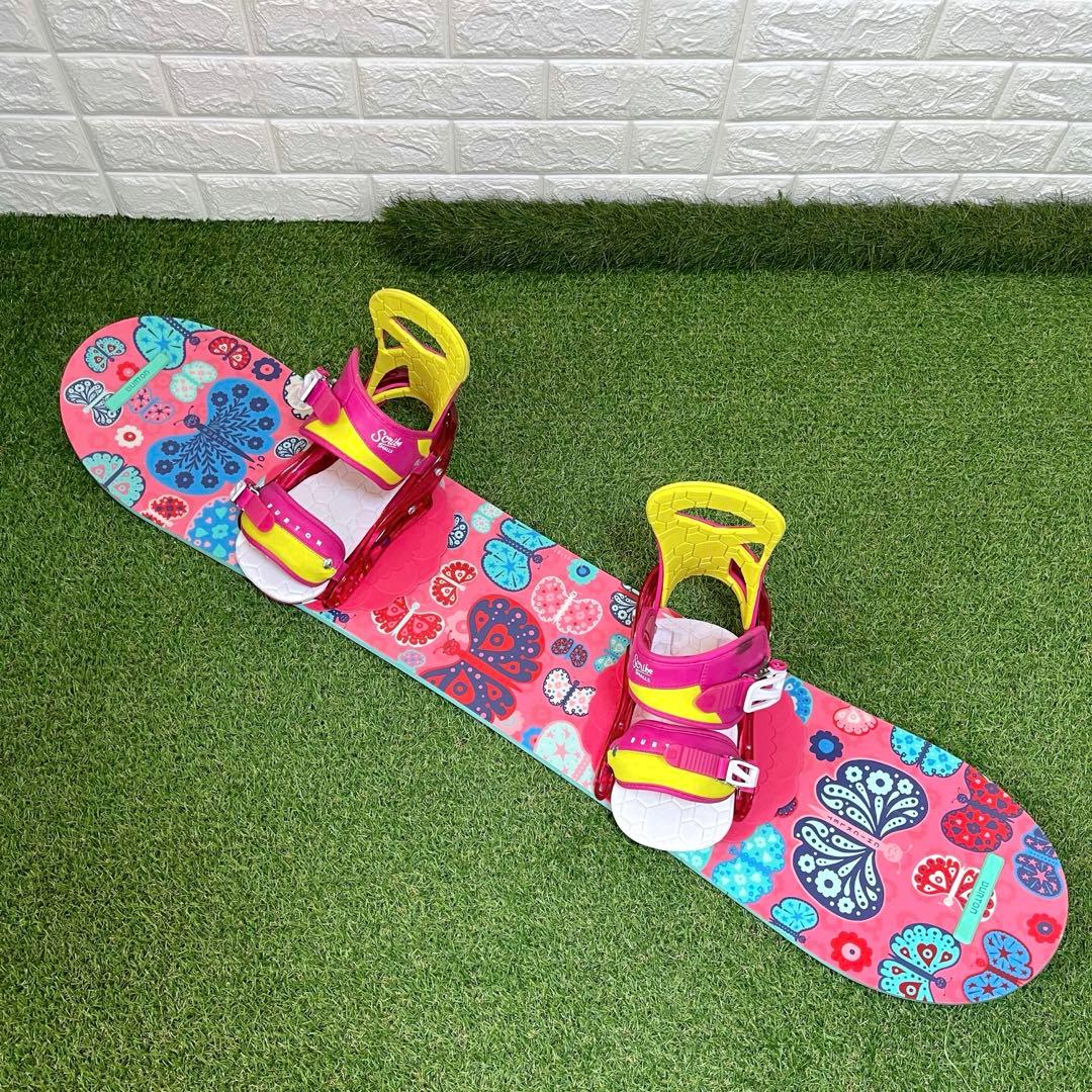 BURTON バタフライ 蝶 ジュニア 女の子 110cm スノーボードセット
