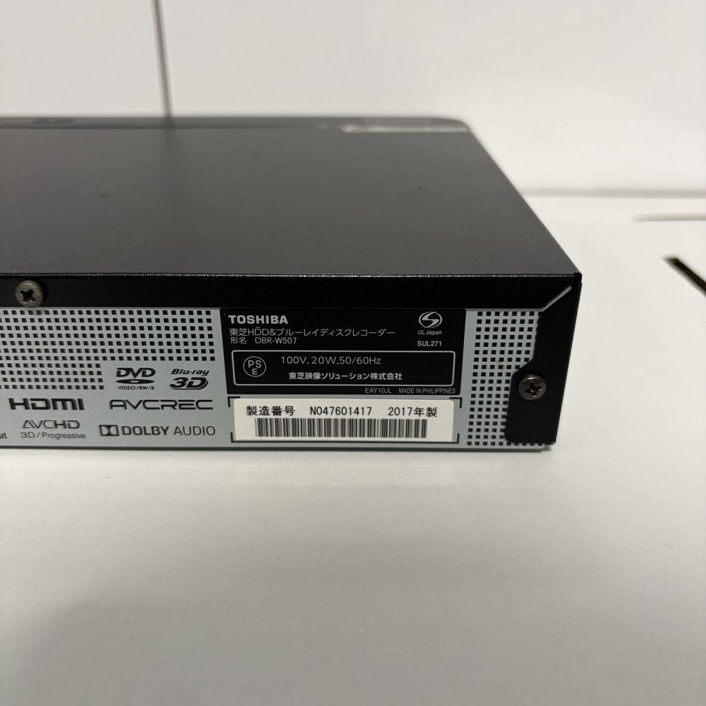 東芝　ブルーレイレコーダー　DBR-W507