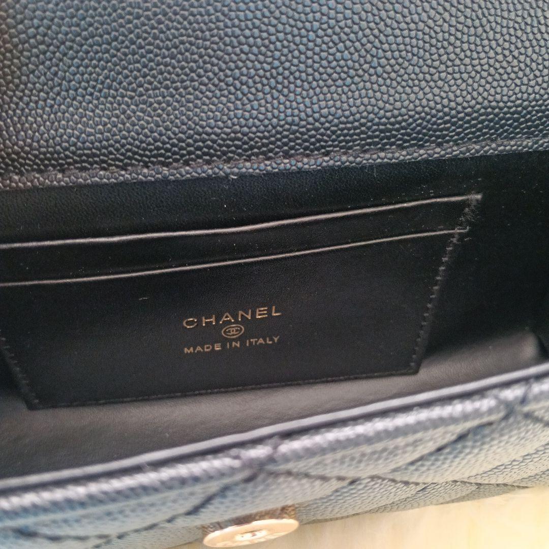 CHANEL〈シャネル〉ノベルティ　ブラックショルダーバッグ　ブラックシャドー