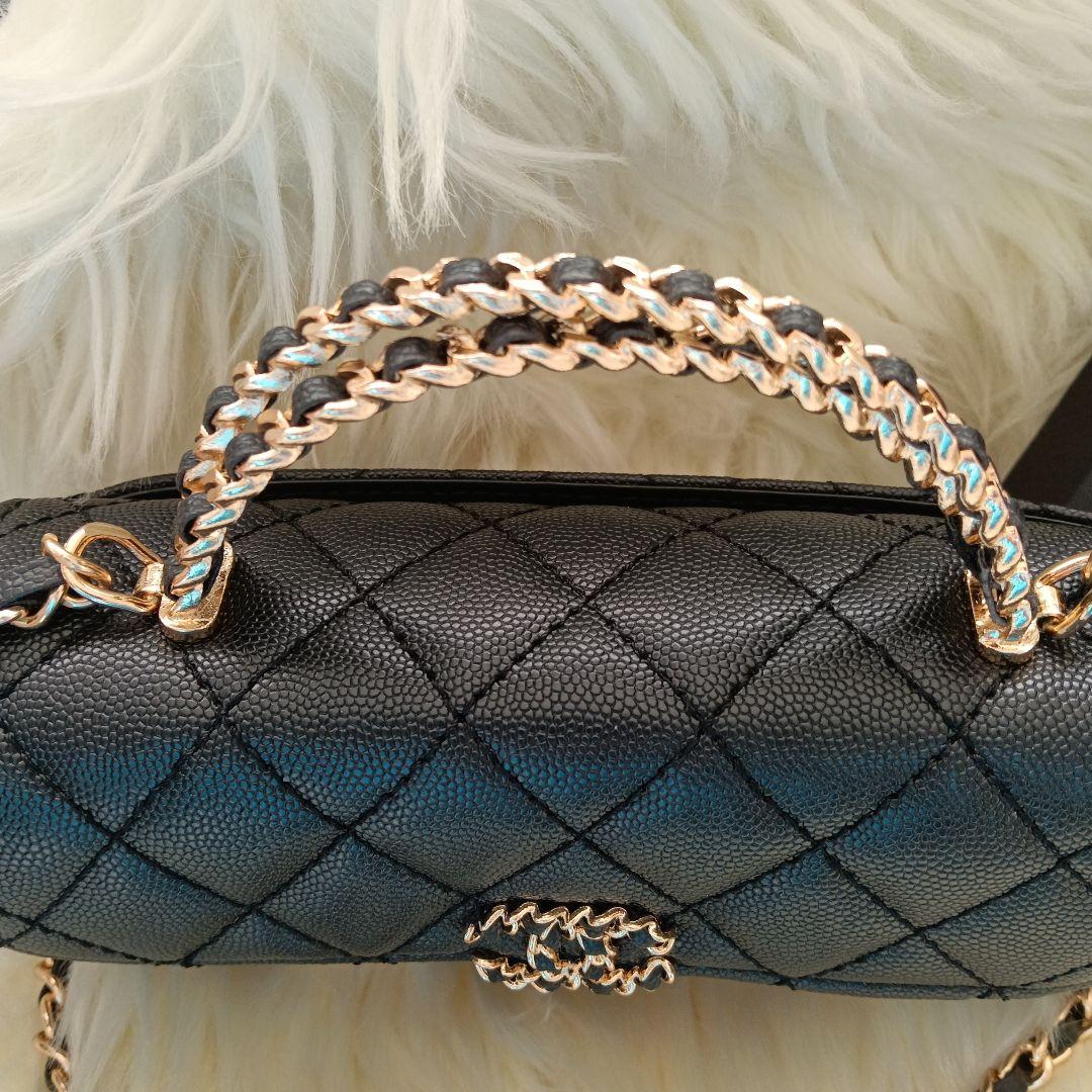 CHANEL〈シャネル〉ノベルティ　ブラックショルダーバッグ　ブラックシャドー