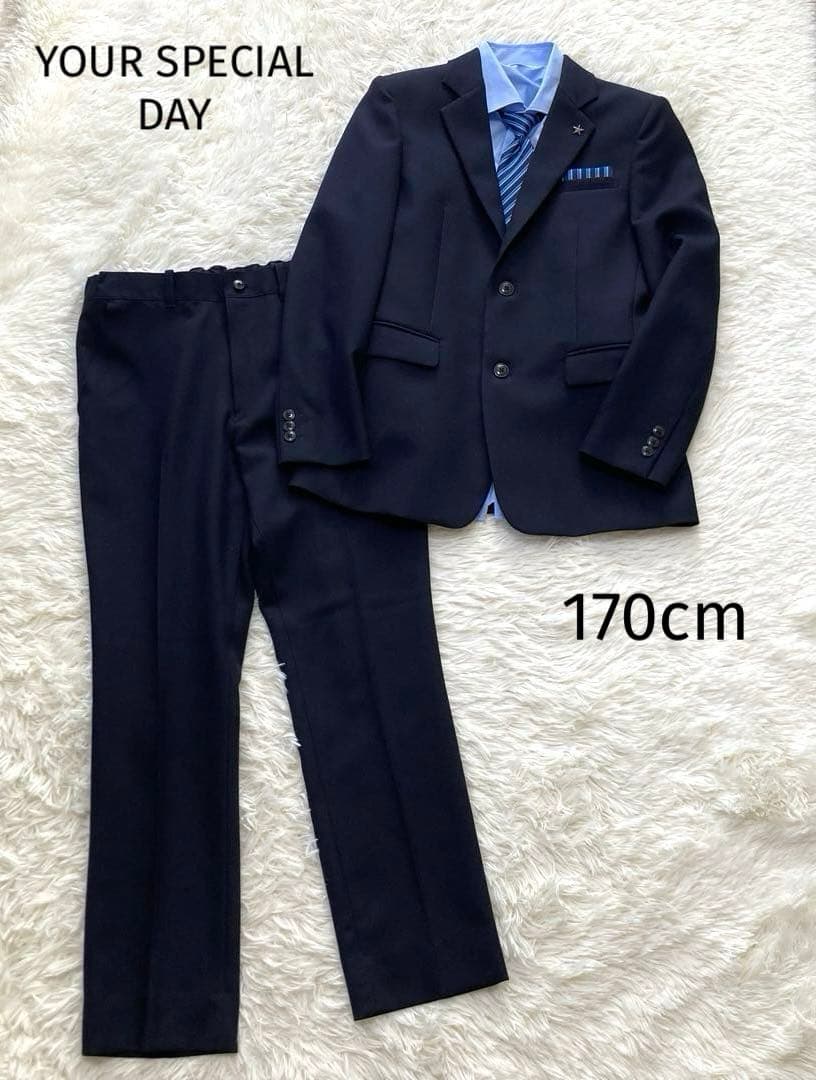 YOUR SPECIAL DAY♡フォーマルスーツ　170 男の子　ネイビー