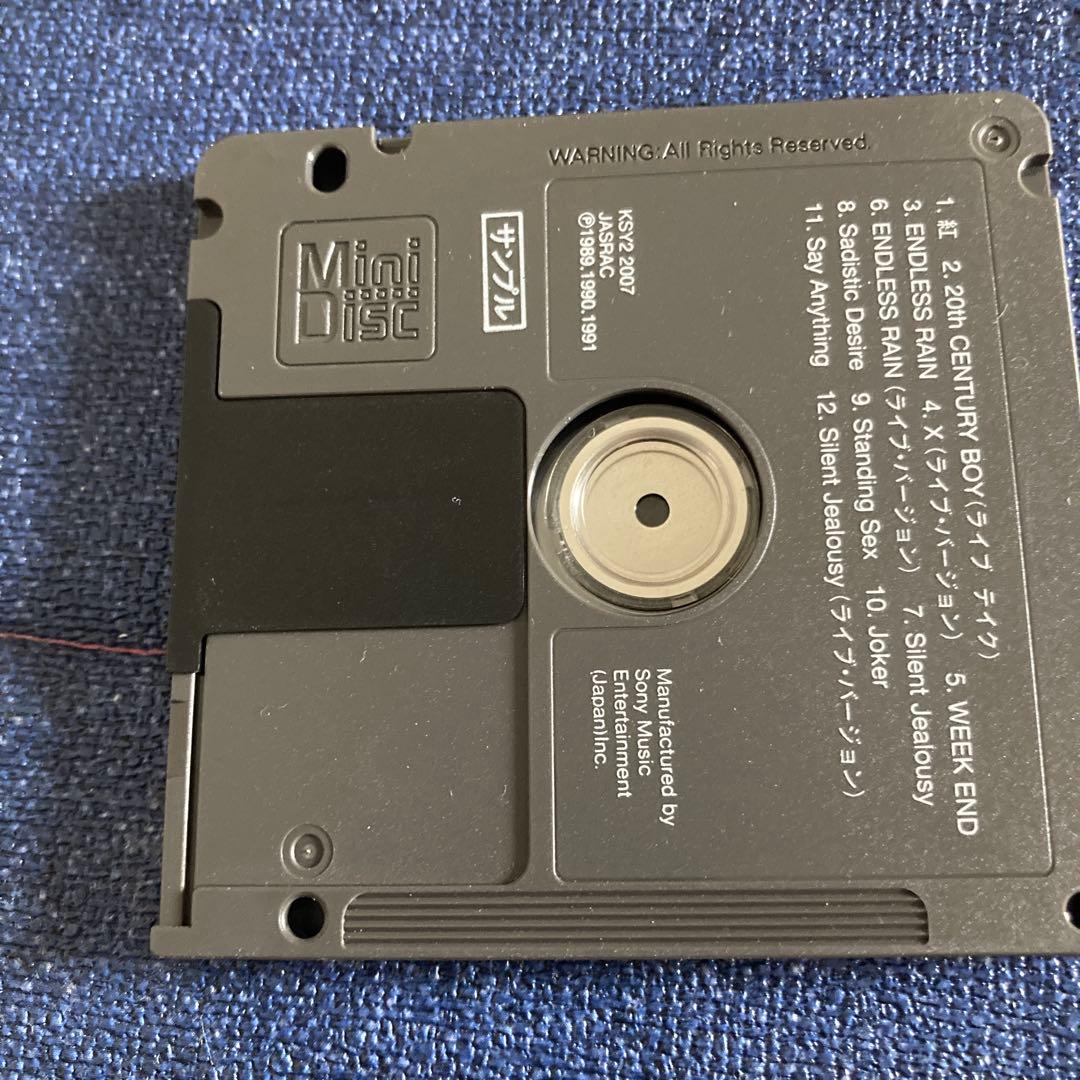 X エックス　x japan シングルズ　ミニディスク プロモ盤　ベスト