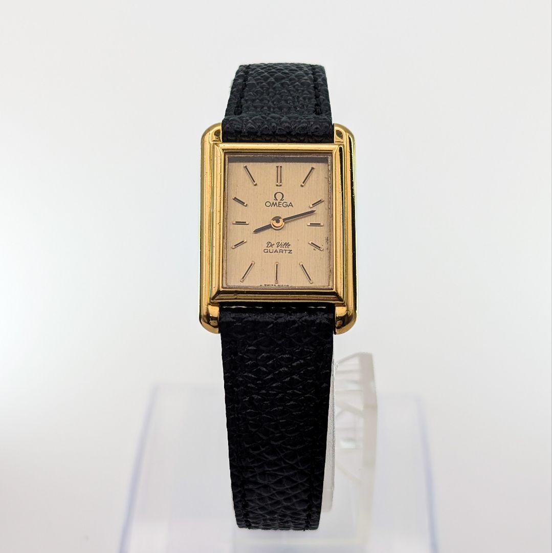OMEGA タンク デビル ゴールド 腕時計 美品 稼働 クォーツ レディース
