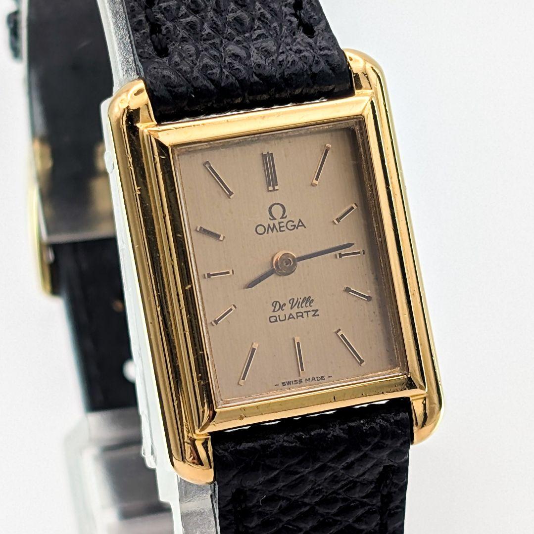 OMEGA タンク デビル ゴールド 腕時計 美品 稼働 クォーツ レディース