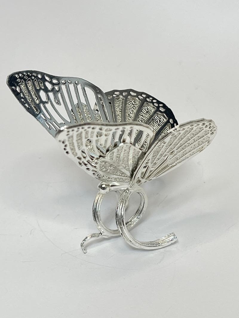 【美品】クリストフル ナプキンリング バタフライ 蝶　フィギュリン