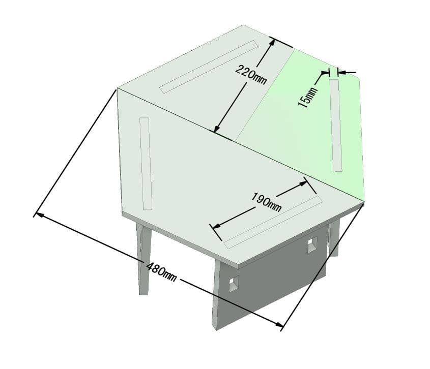 コンパクト ヘキサゴンテーブル ヘキサテーブル 囲炉裏テーブル 組み立て式