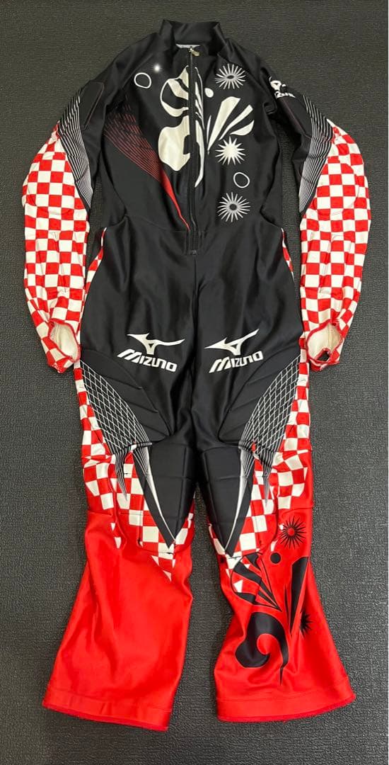 MIZUNO ミズノ レーシングスーツ ワンピース チェッカーパット入り 150