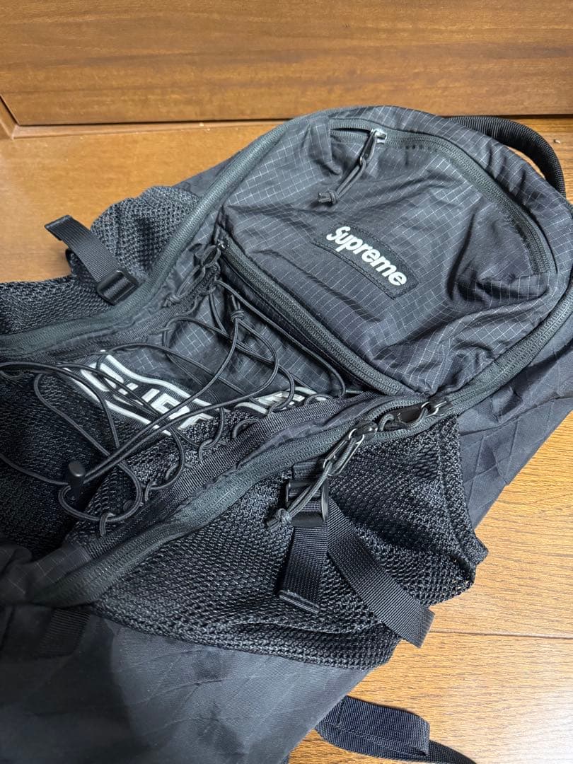 Supreme ブラック バックパックSupreme シュプリーム 2023aw