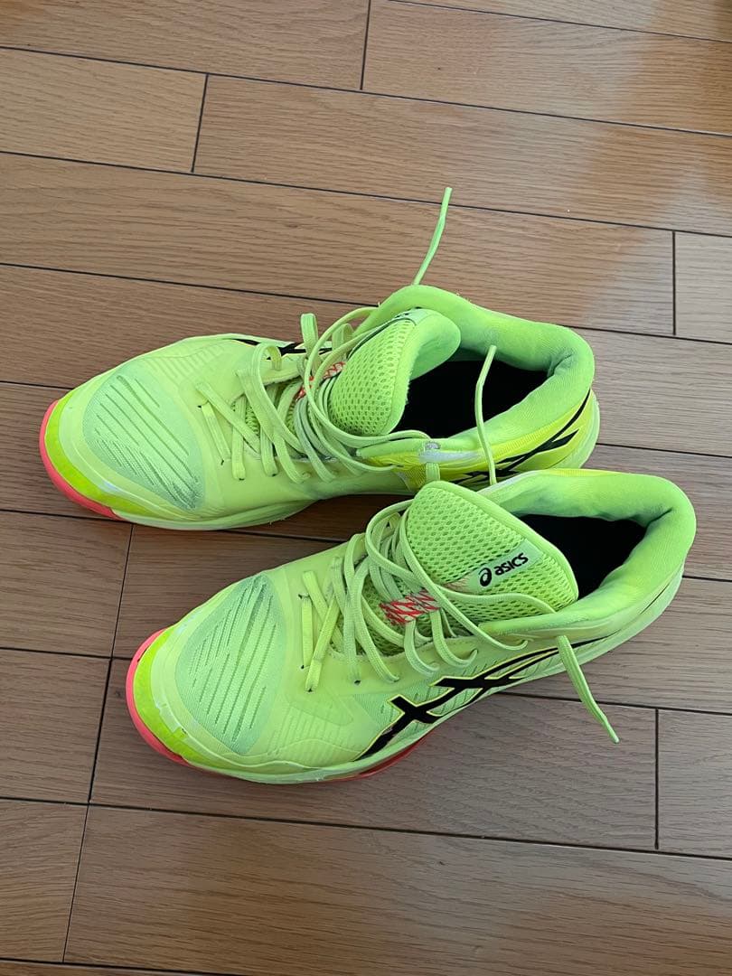ASICS バレーボールシューズ 蛍光イエロー