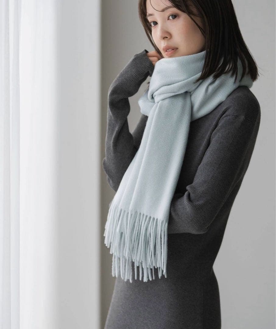 【新品未使用】NOBLE リブハイネックロングワンピース 完売品