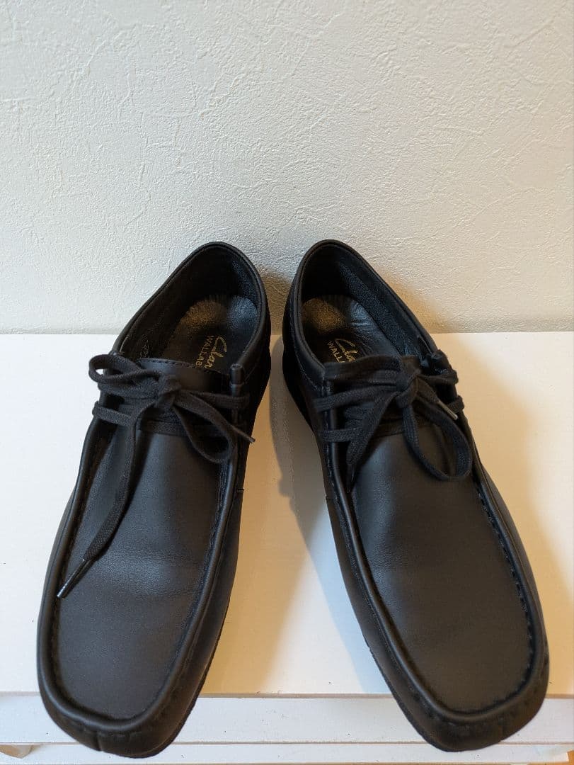 Clarks クラークス ワラビーエヴォウォータープルーフ ブラックレザー