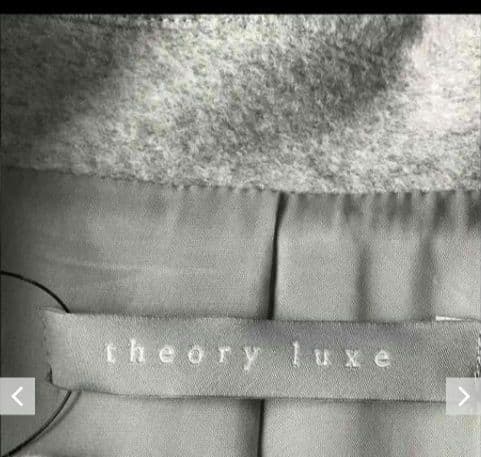 セオリーリュクス　ダブルチェスターコート　38　グレー