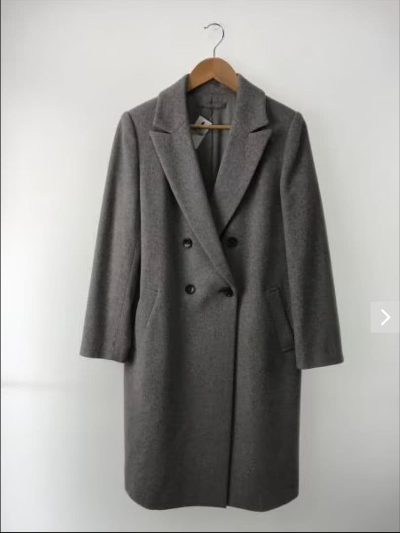 セオリーリュクス　ダブルチェスターコート　38　グレー