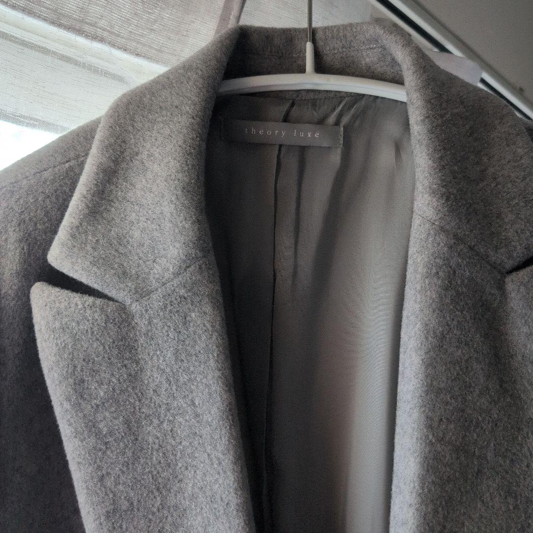 セオリーリュクス　ダブルチェスターコート　38　グレー