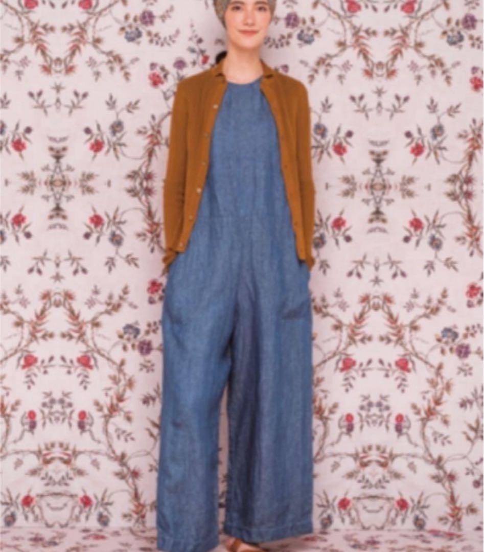 45rリネンサロペット