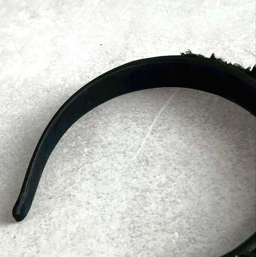 希少★ドルチェ＆ガッバーナ レース 星 カチューシャ ブラック レディース