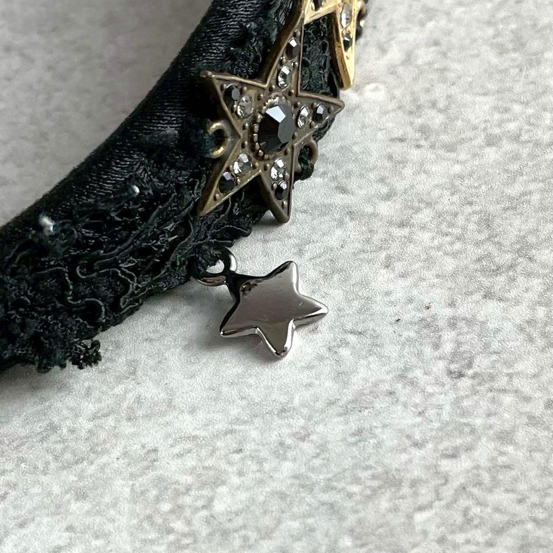 希少★ドルチェ＆ガッバーナ レース 星 カチューシャ ブラック レディース