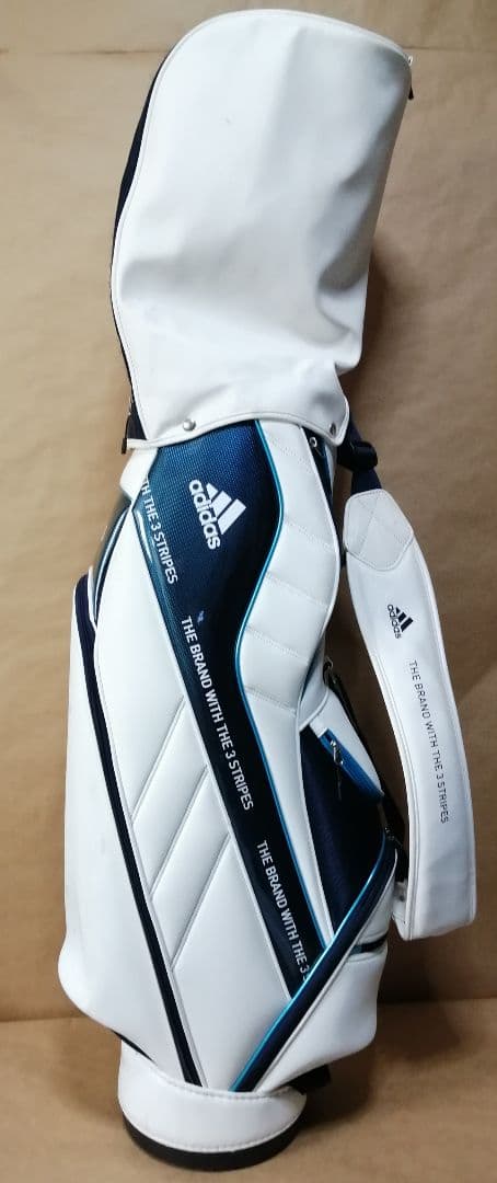 adidas golf キャディバッグ(白) + トートバック(紺) 2点セット