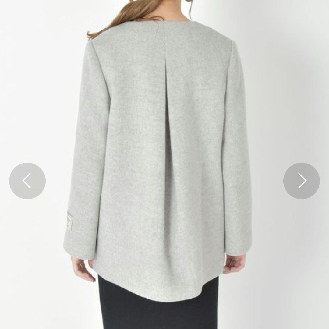 本日限定！【美品】SHIPS SUPER140キーネックショートコート ウール