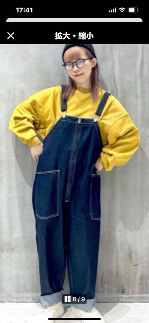 新品❣️タグ付き❣️ niko and ... 2025SS　デニムオーバーオール❣️