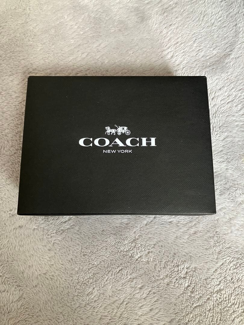 【新品・未使用】COACH ブラック レザー ケース　パスケース